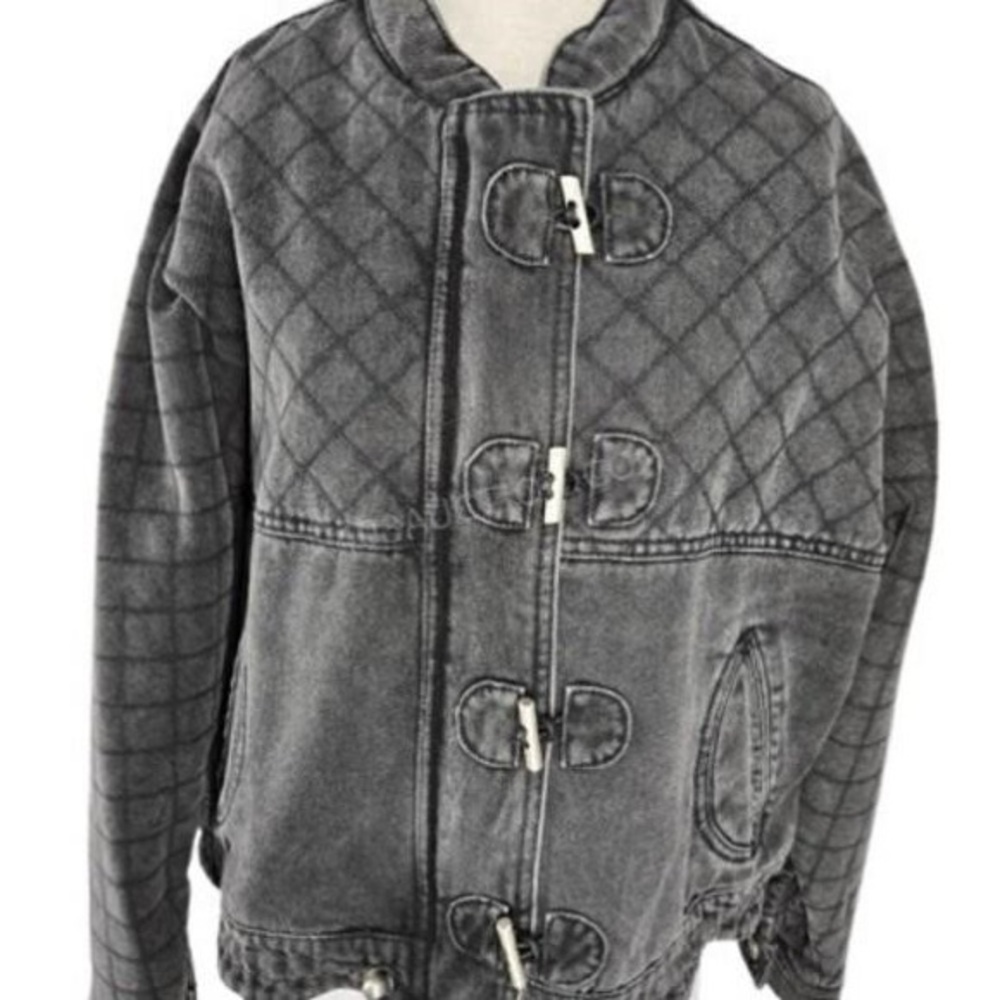 Gray Quilted Celiany Jacket